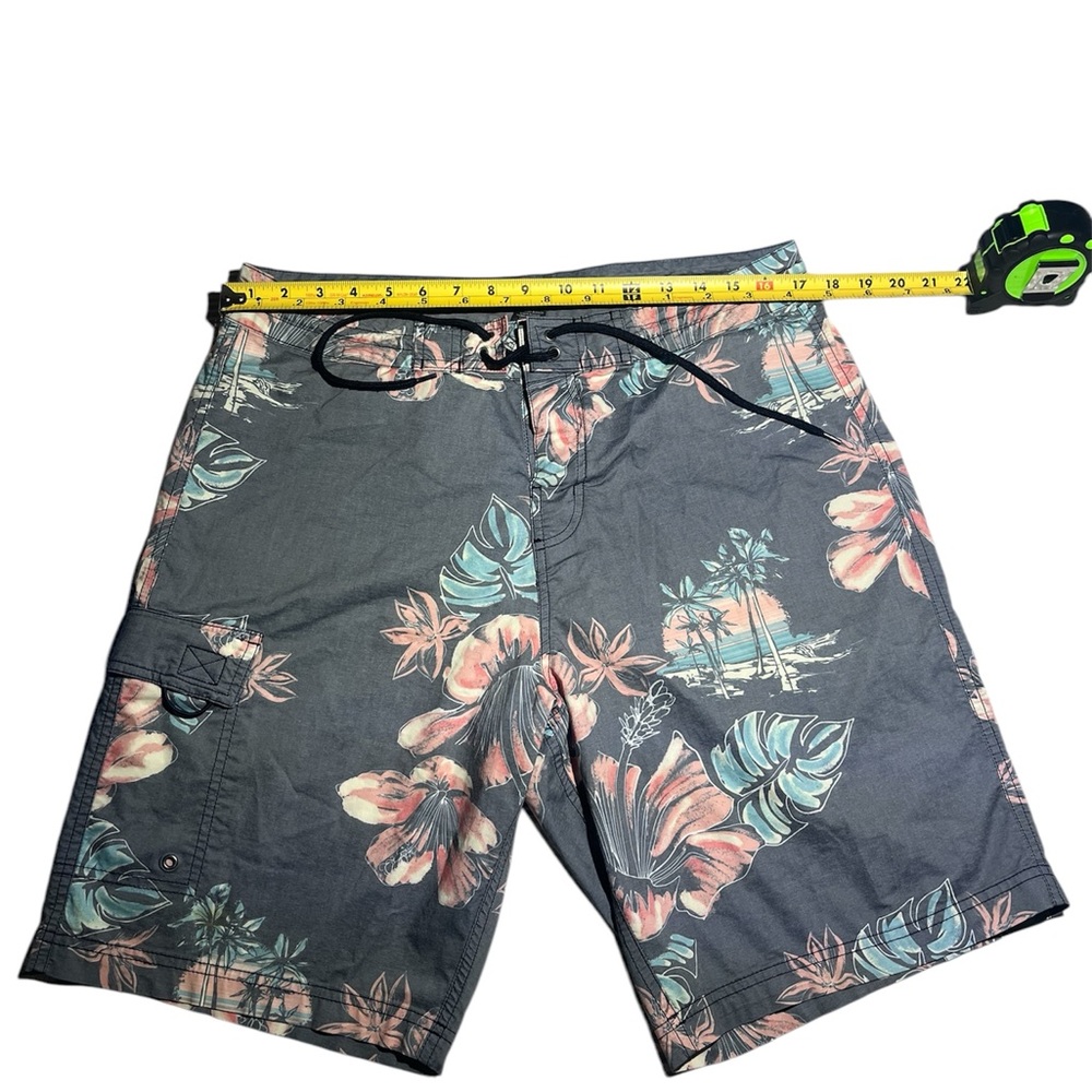 Tropical Print Men's Swim Shorts